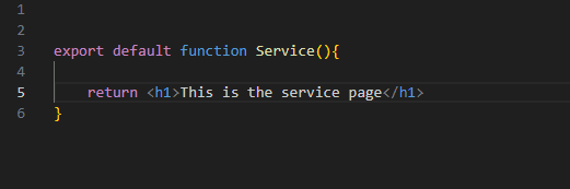 A functional component called Service containing the content of the '/service' route in a Next.js project 